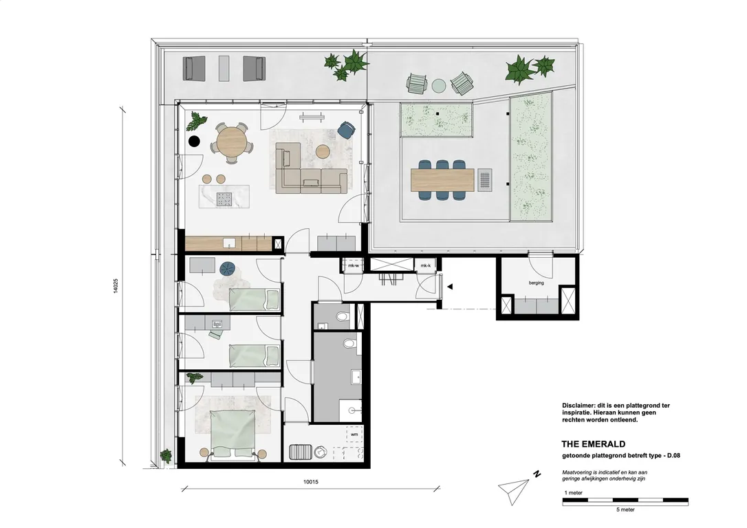The Emerald | Woningtype - Special XL + penthouses - Bajeskwartier, image size:1086x768